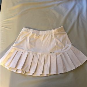 Fila Perfectly White Pleated Dry Fit Tennis Skirt